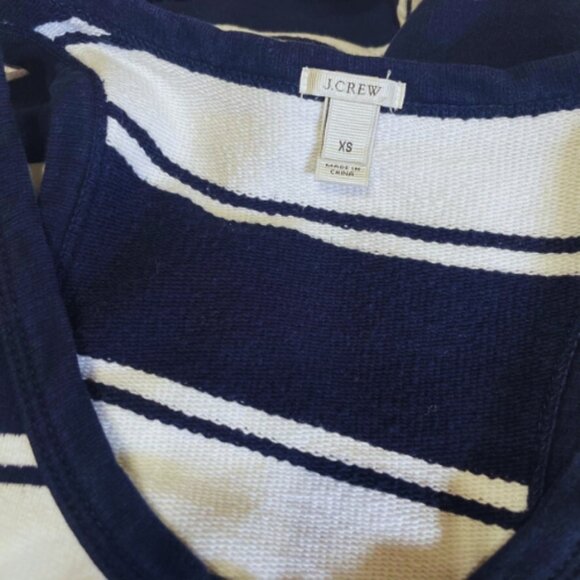 J.Crew Navy & White Striped Tank Dress XS - Nautical Casual - EUC - Picture 4 of 4